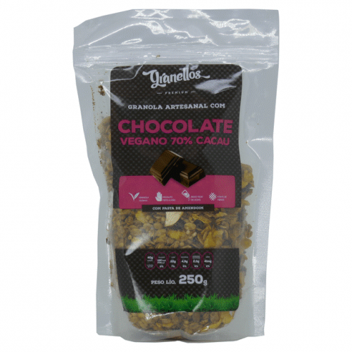 GRANOLA ARTESANAL CHOCOLATE VEGANO (250G) GRANELLOS