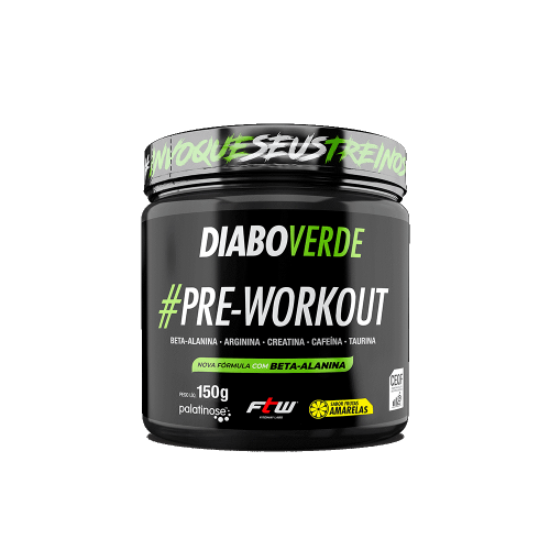 DIABO VERDE PRE-WORKOUT FRUTAS AMARELAS (150G) FTW