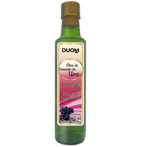 OLEO DE SEMENTE DE UVA (250ML) DUOM