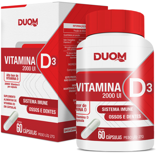VITAMINA D3 2000UI (60 CAPSULAS) DUOM