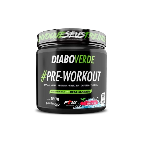 DIABO VERDE PRE-WORKOUT CEREJA (150G) FTW