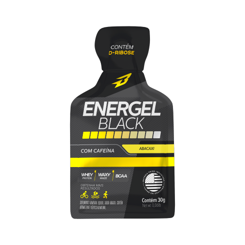 ENERGEL BLACK ABACAXI SACHE (30G) BODYACTION