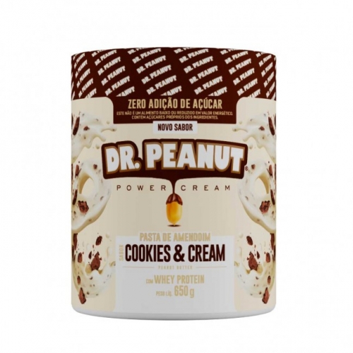 PASTA DE AMENDOIM COOKIES & CREAM (600G) DR PEANUT