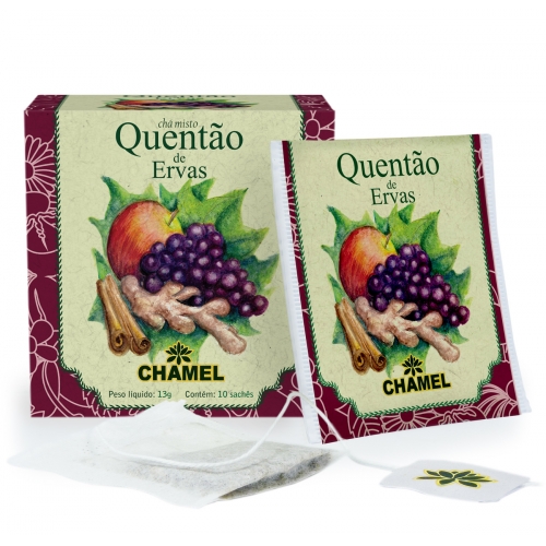 CHA DE QUENTAO DE ERVAS (10 SACHES) CHAMEL