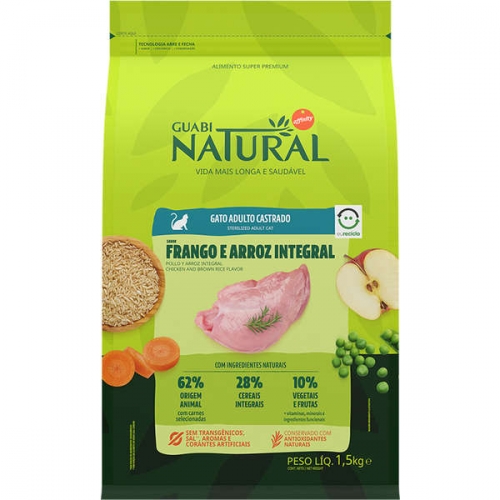 GN GATO CASTRADO FRANGO E ARROZ INTE 1,5KG