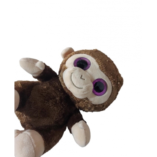 Pelúcia Macaco Almofada Animal Macaquinho Infantil Fofo 20Cm