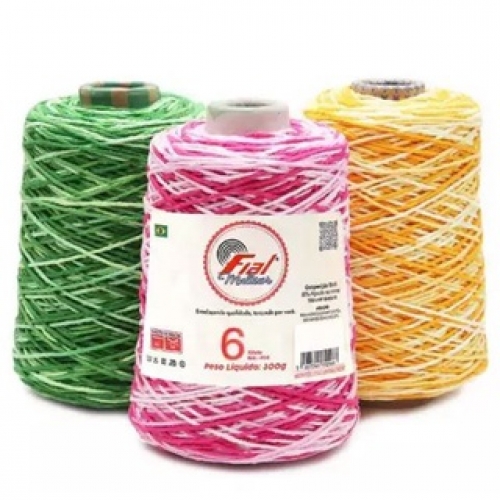 BARBANTE FIAL MULTICOLOR Nº 6 300G